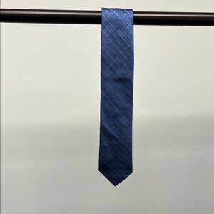 Calvin Klein Blue Checked Silk Tie